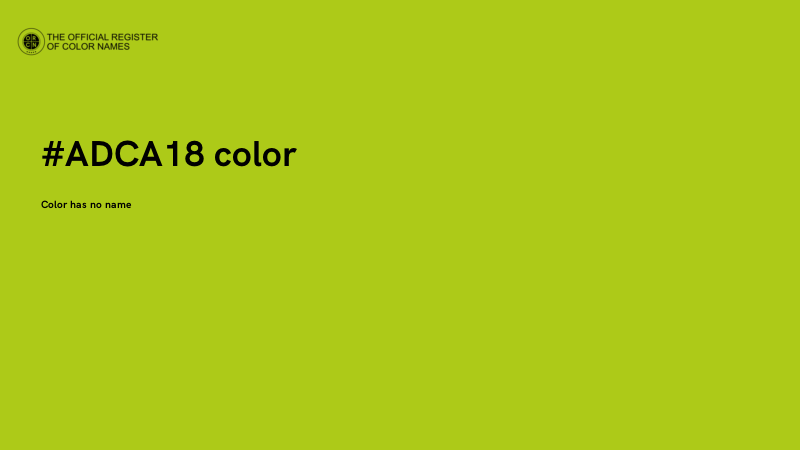 #ADCA18 color image