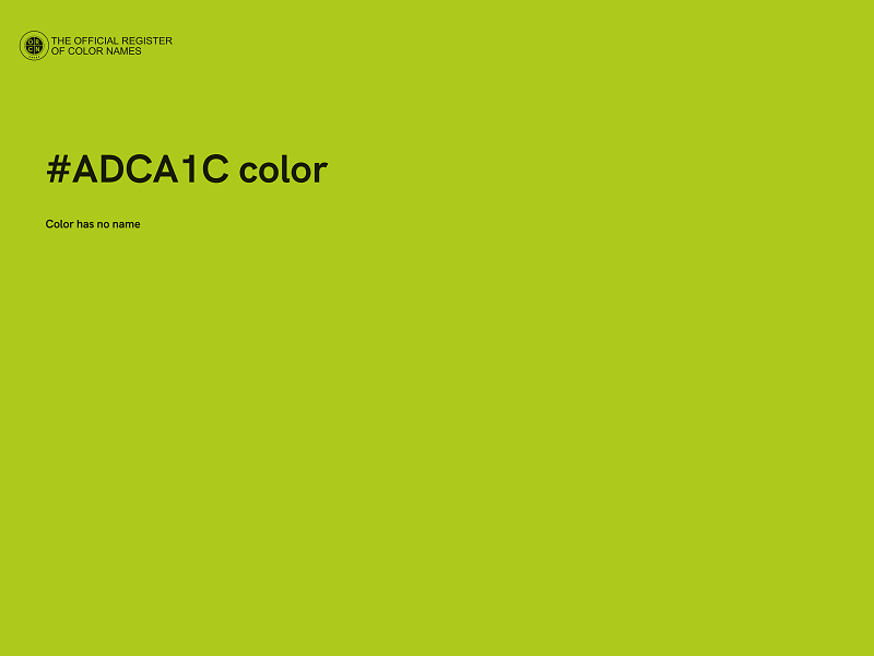 #ADCA1C color image