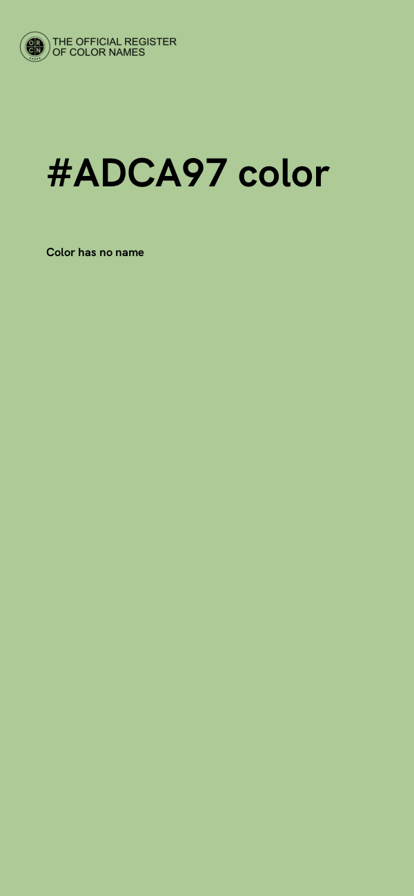 #ADCA97 color image