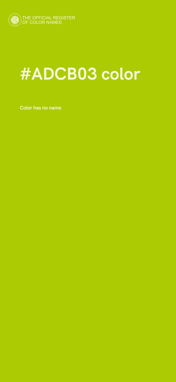 #ADCB03 color image