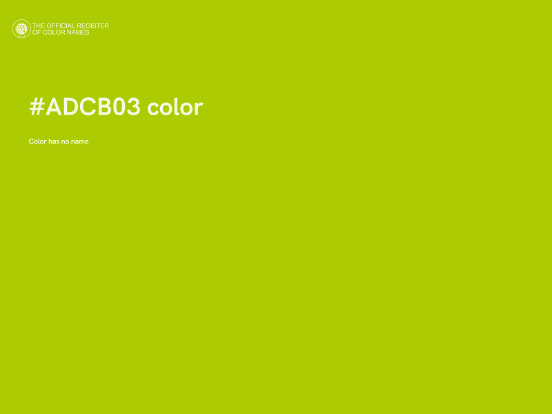 #ADCB03 color image