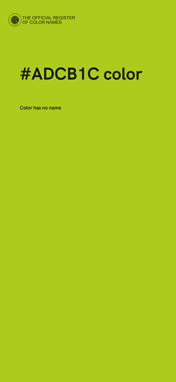#ADCB1C color image