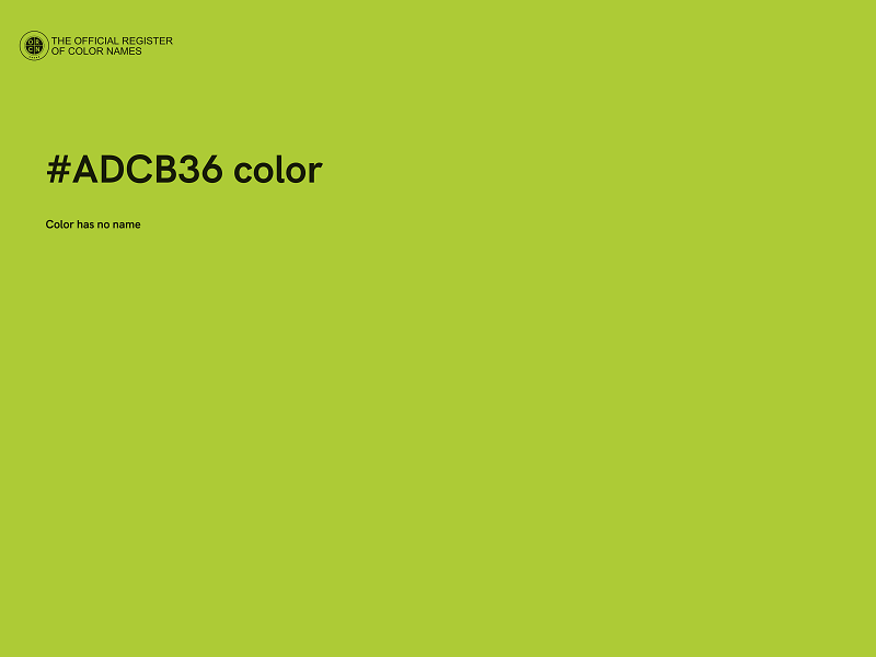 #ADCB36 color image