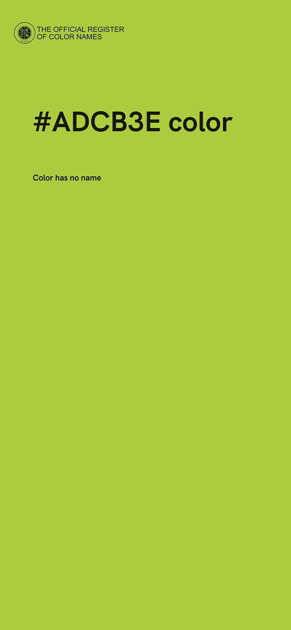 #ADCB3E color image