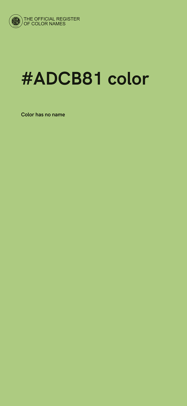 #ADCB81 color image
