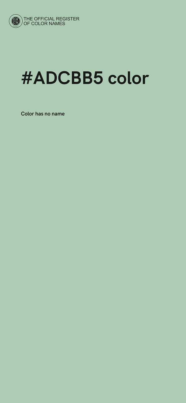 #ADCBB5 color image