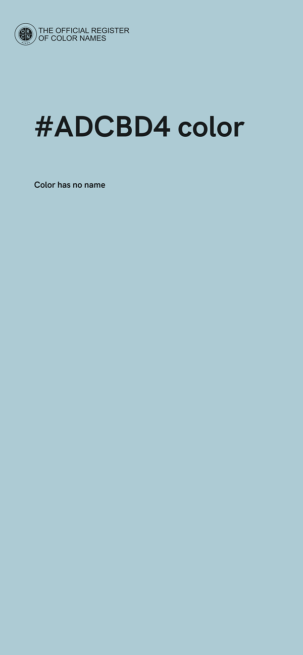#ADCBD4 color image