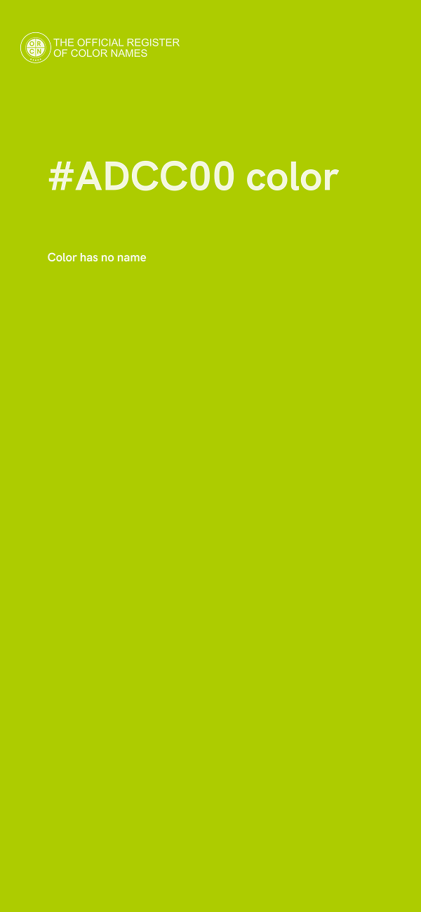 #ADCC00 color image