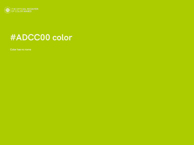#ADCC00 color image