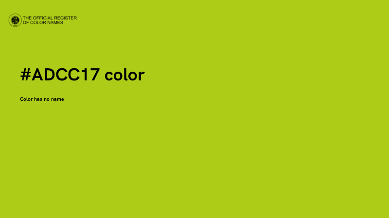 #ADCC17 color image