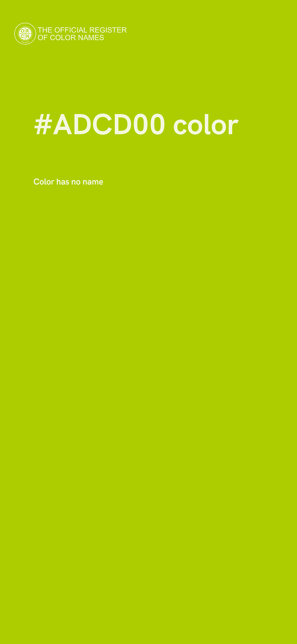 #ADCD00 color image