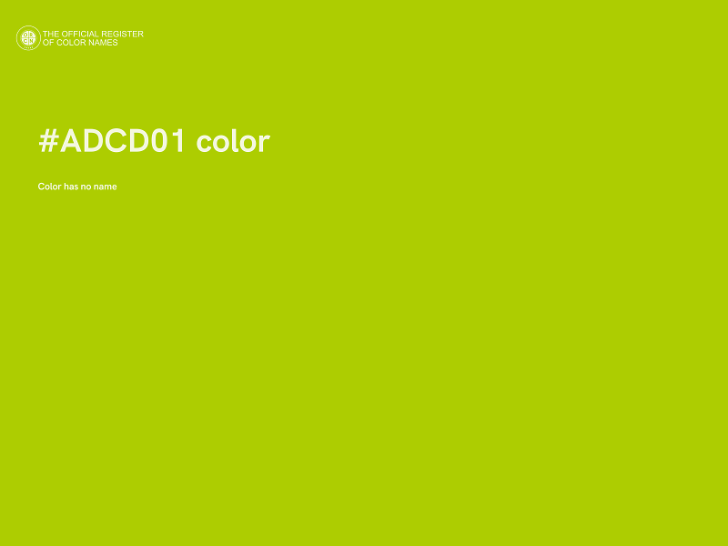 #ADCD01 color image