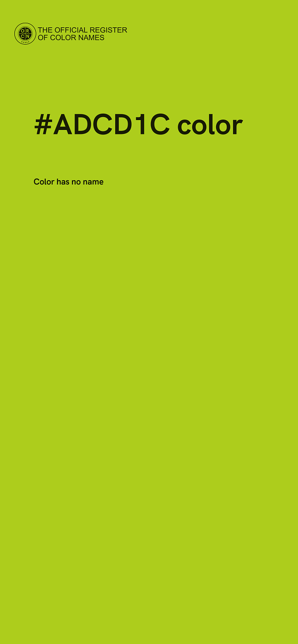 #ADCD1C color image
