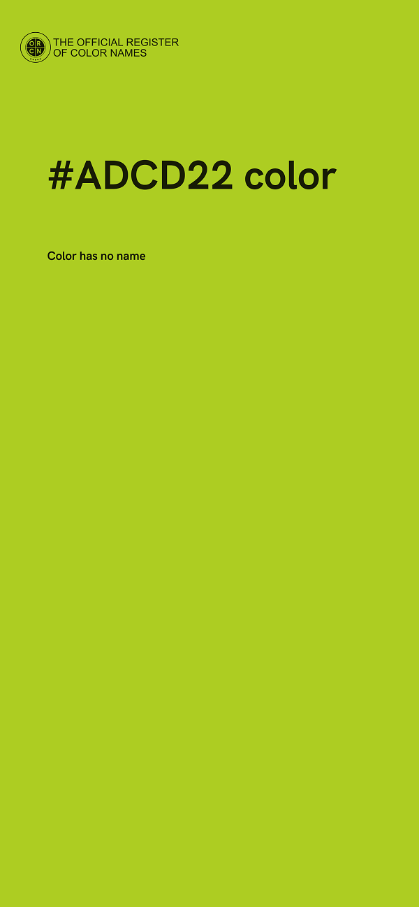 #ADCD22 color image