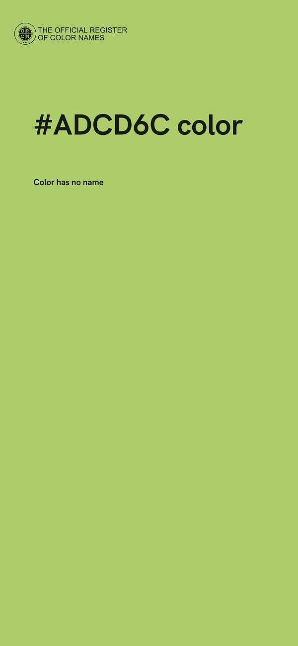 #ADCD6C color image