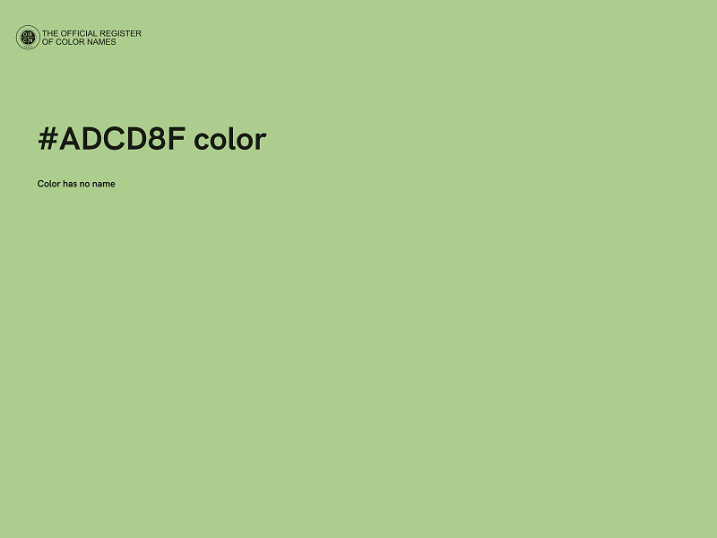 #ADCD8F color image