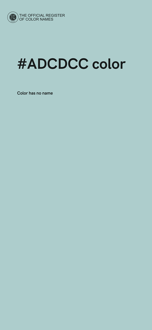#ADCDCC color image