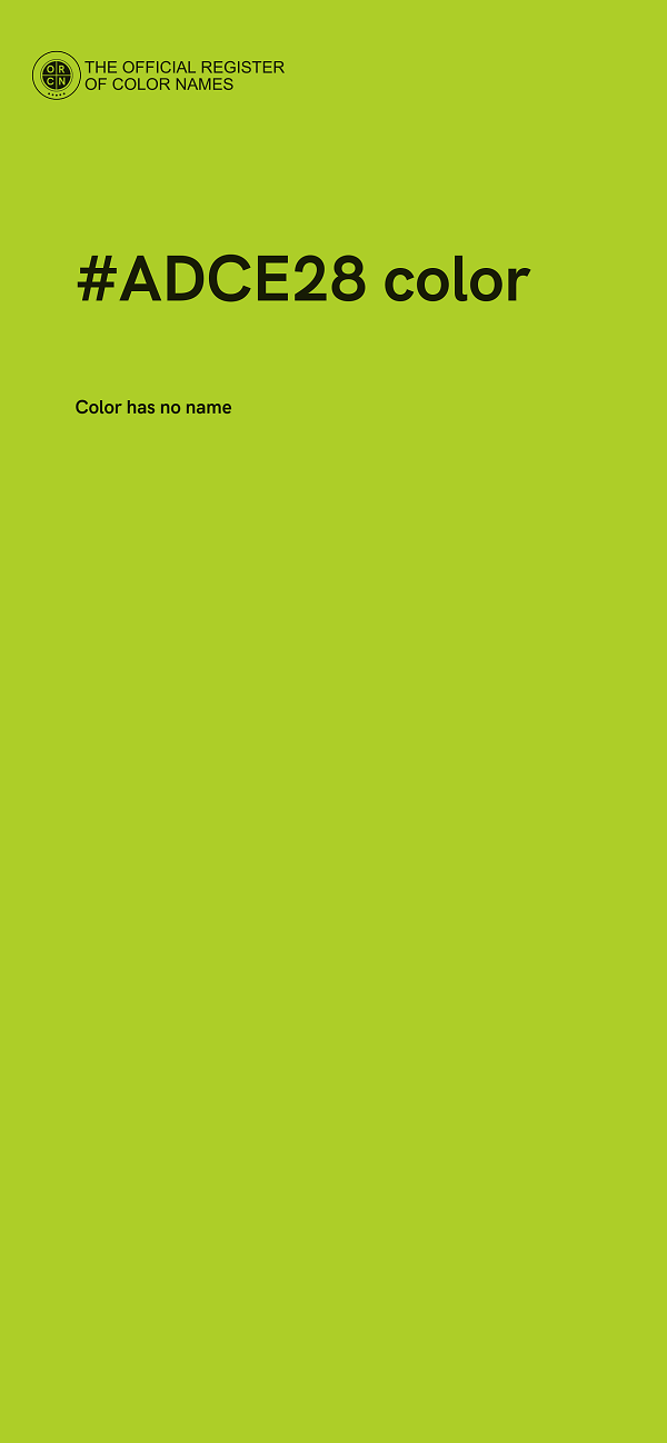 #ADCE28 color image