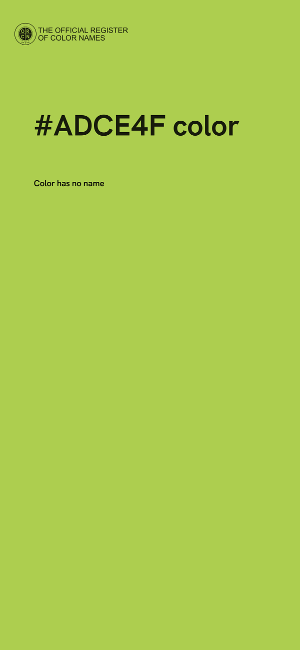 #ADCE4F color image