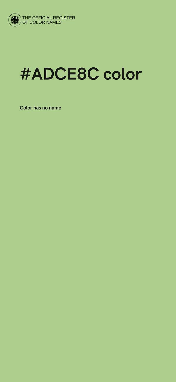 #ADCE8C color image