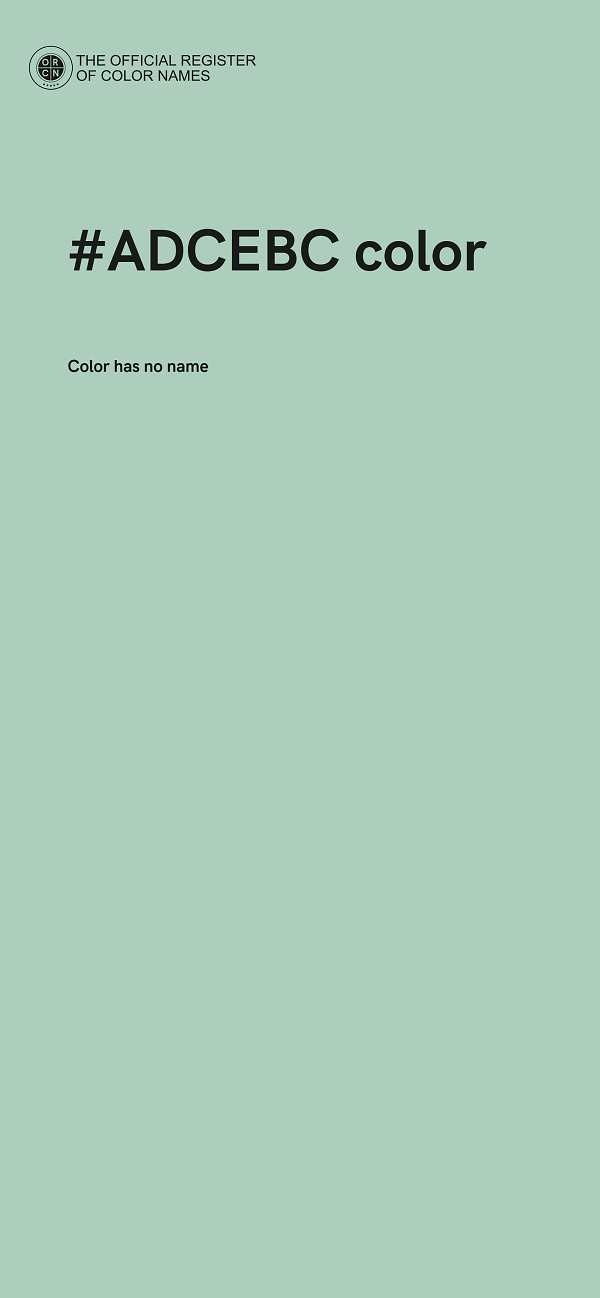 #ADCEBC color image