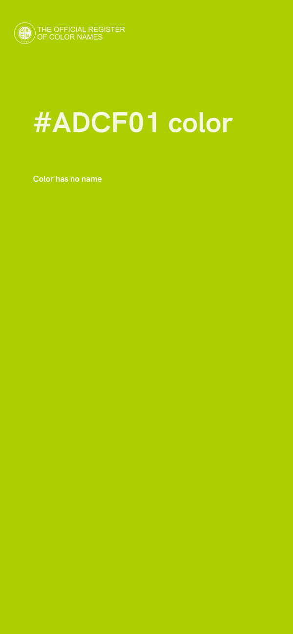 #ADCF01 color image