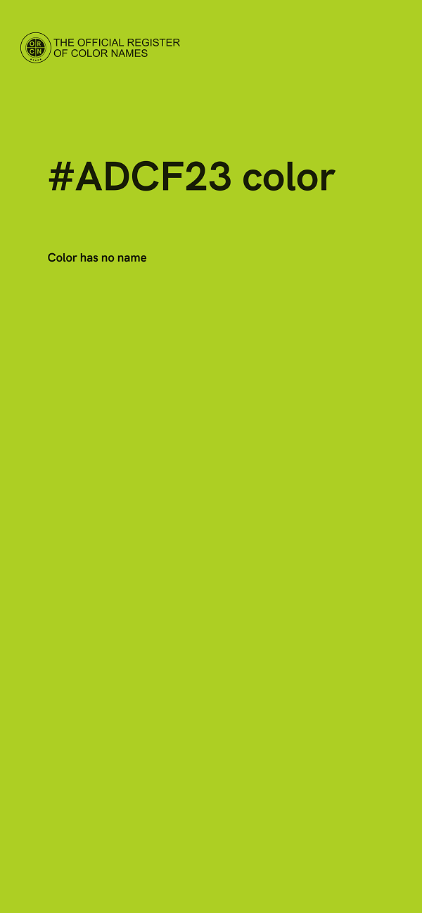 #ADCF23 color image