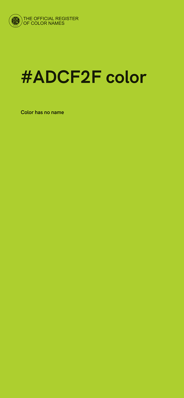 #ADCF2F color image