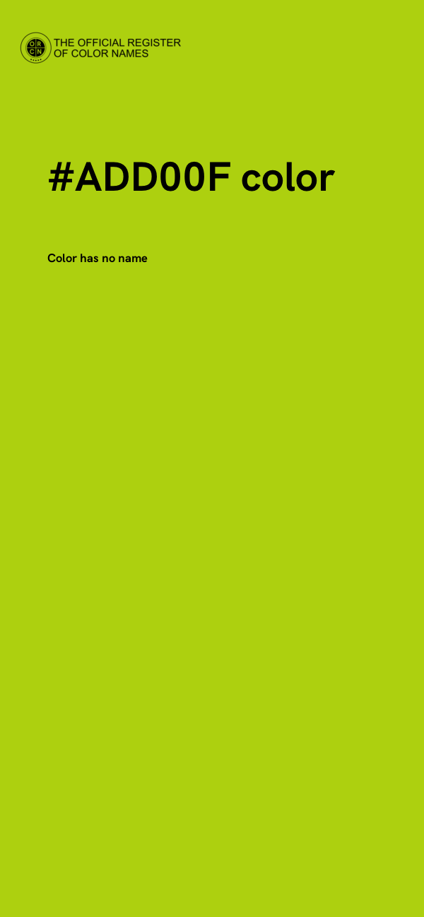 #ADD00F color image