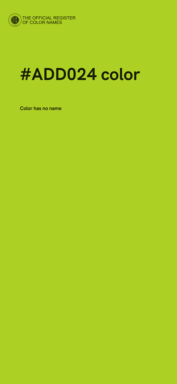 #ADD024 color image