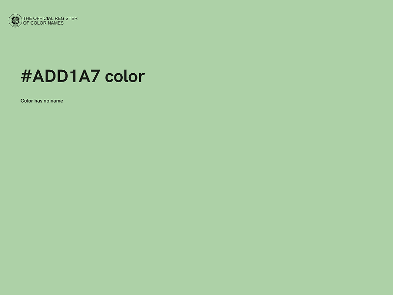 #ADD1A7 color image