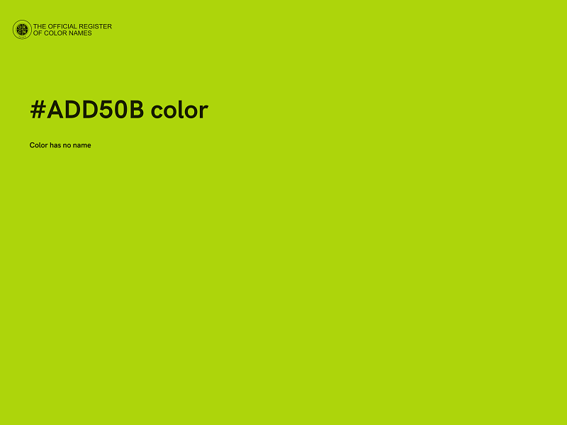 #ADD50B color image