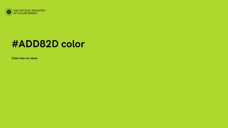 #ADD82D color image