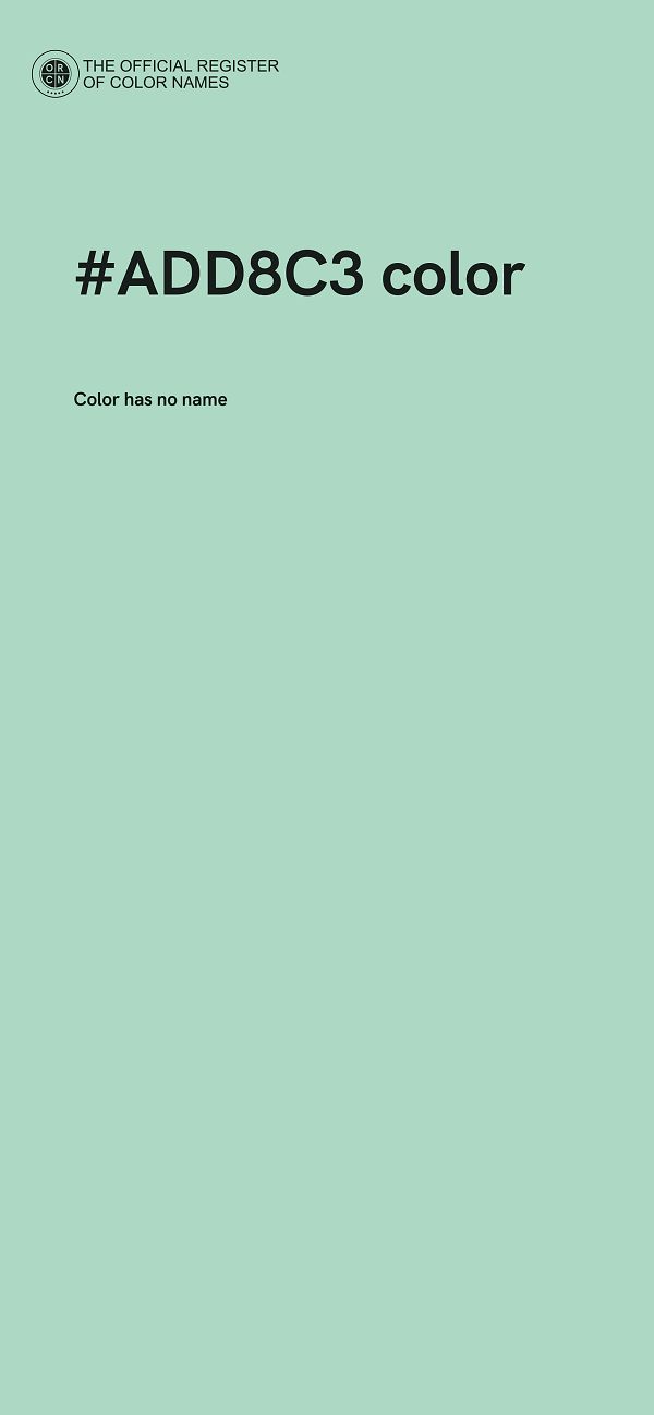#ADD8C3 color image