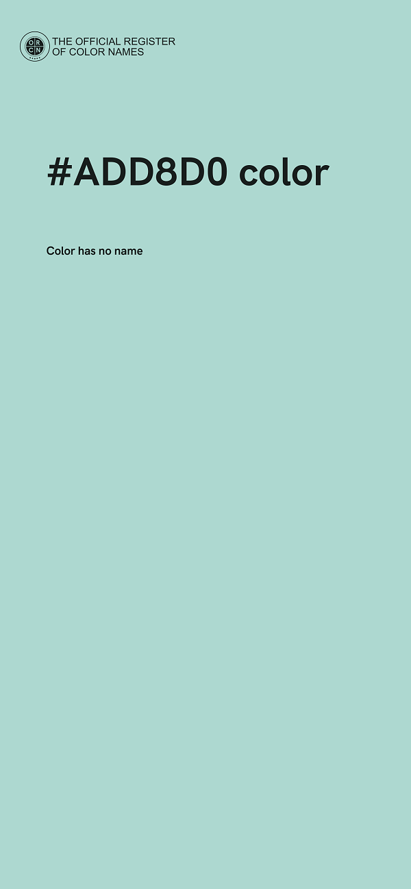 #ADD8D0 color image