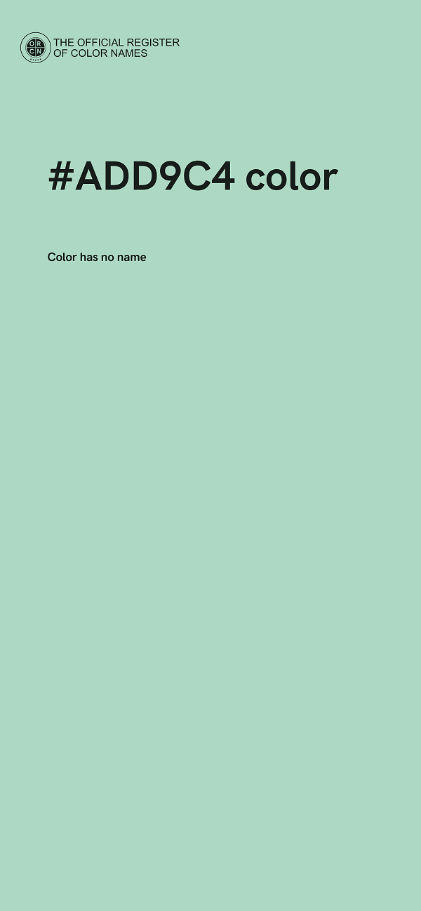 #ADD9C4 color image