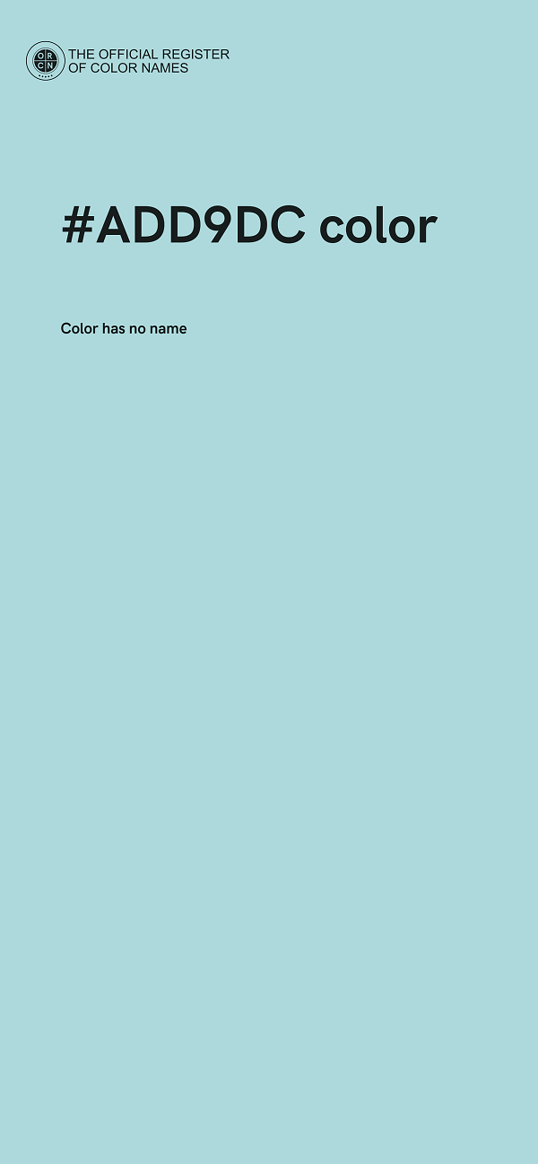 #ADD9DC color image
