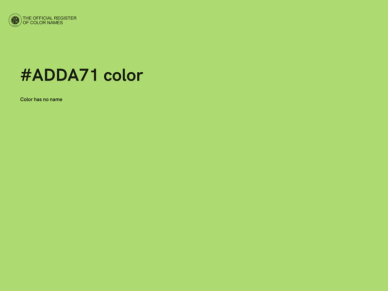 #ADDA71 color image