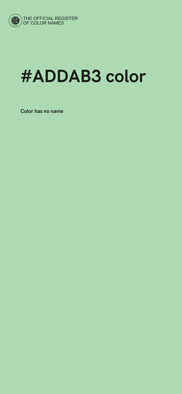 #ADDAB3 color image
