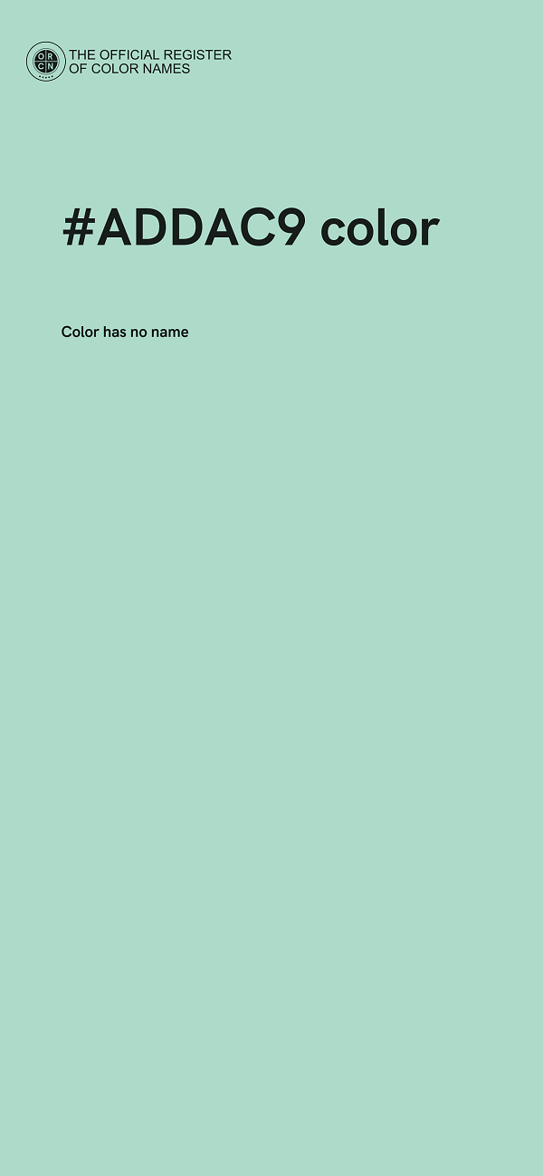 #ADDAC9 color image