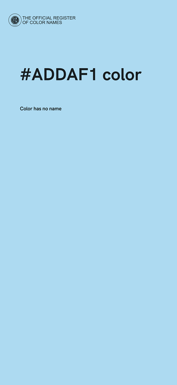 #ADDAF1 color image