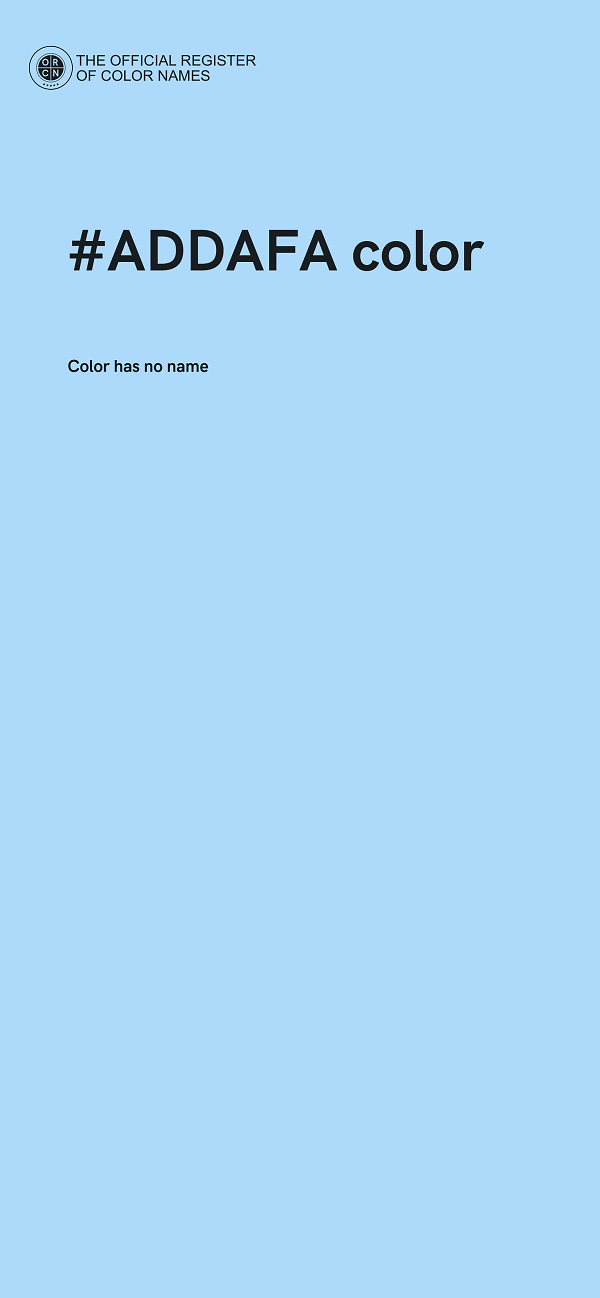 #ADDAFA color image