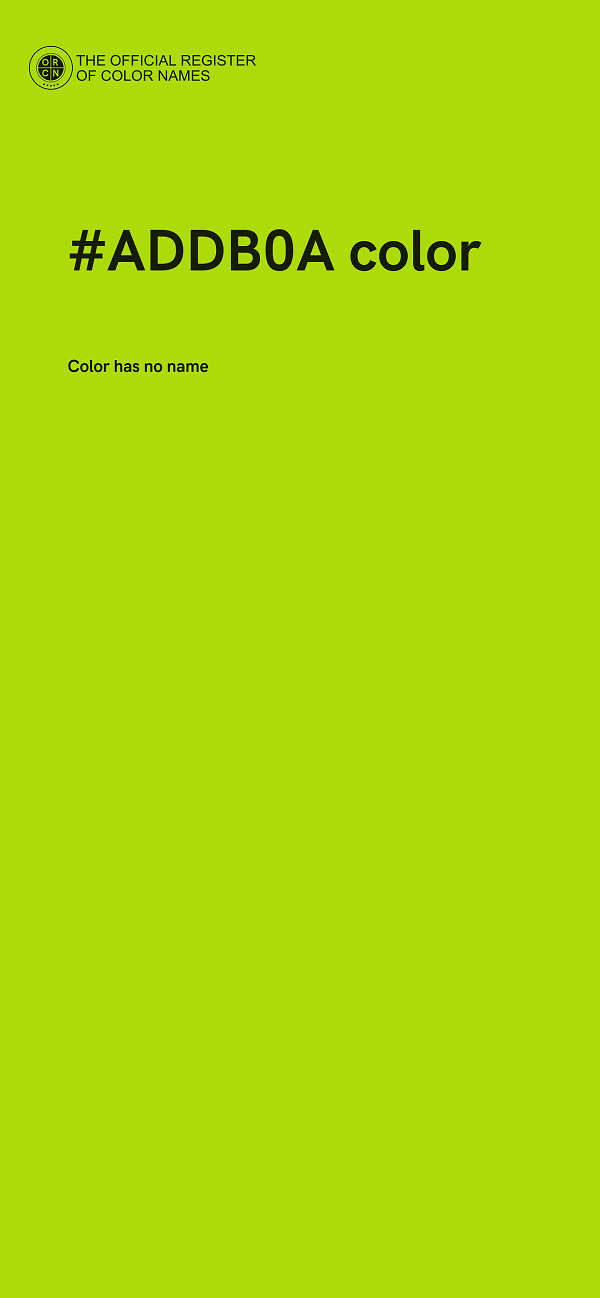 #ADDB0A color image