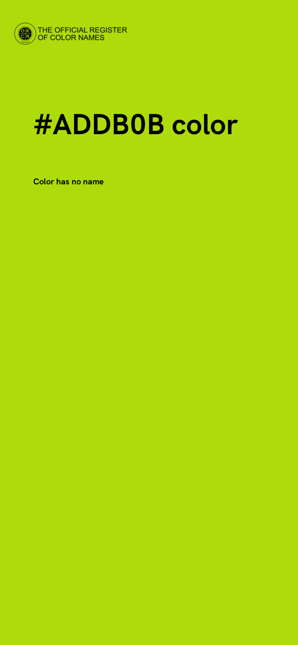 #ADDB0B color image