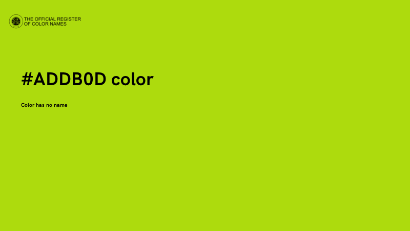 #ADDB0D color image