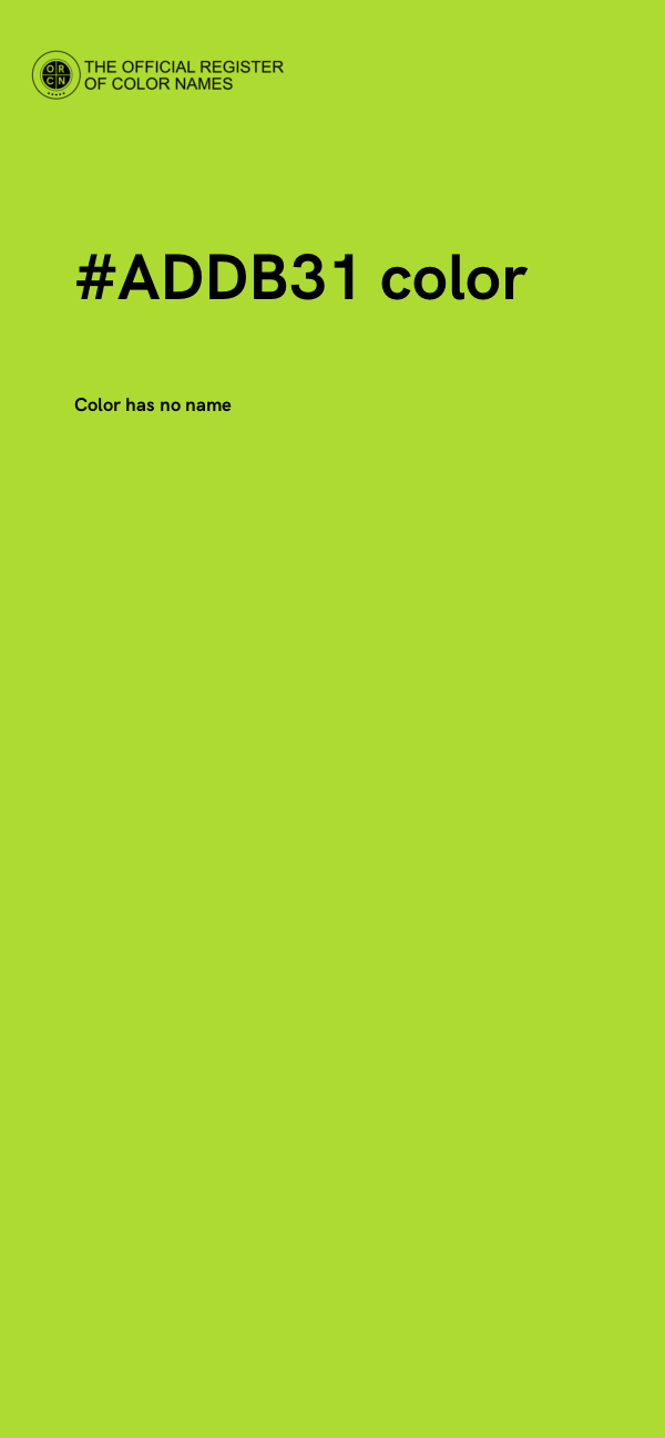 #ADDB31 color image