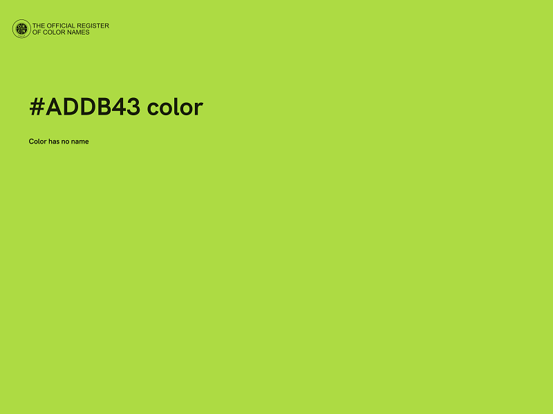 #ADDB43 color image