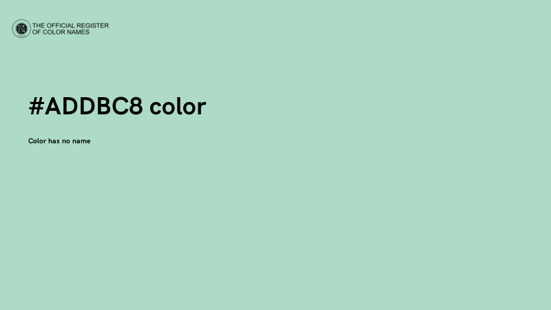 #ADDBC8 color image