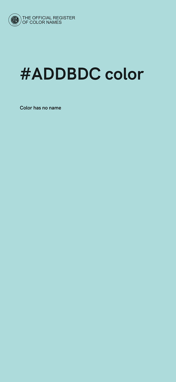 #ADDBDC color image