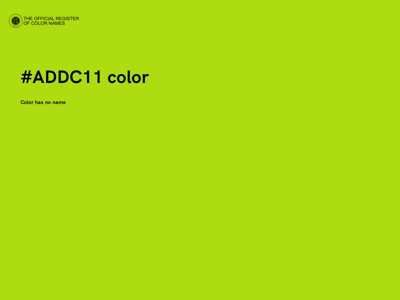 #ADDC11 color image
